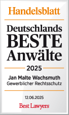 Deutschlands beste Anwälte 2025 Jan Malte Wachsmuth (Handelsblatt / Best Lawyers)