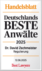 Deutschlands beste Anwälte 2025 David Zechmeister (Handelsblatt / Best Lawyers)